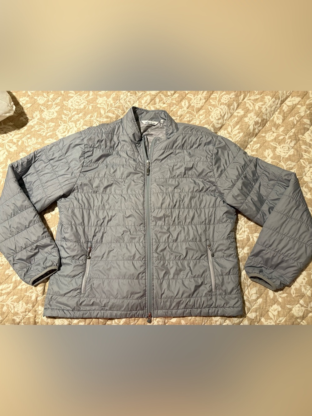 Peter Millar Gray Quilted Puffer Jacket